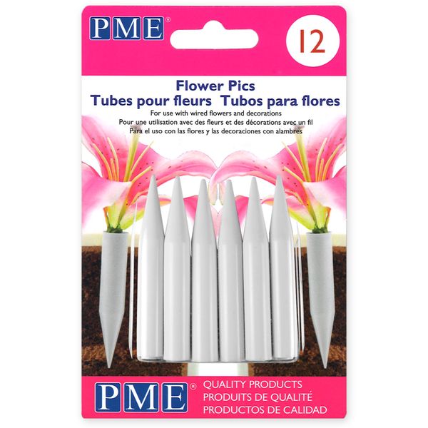 Medium Flower Pics Pack of 12
