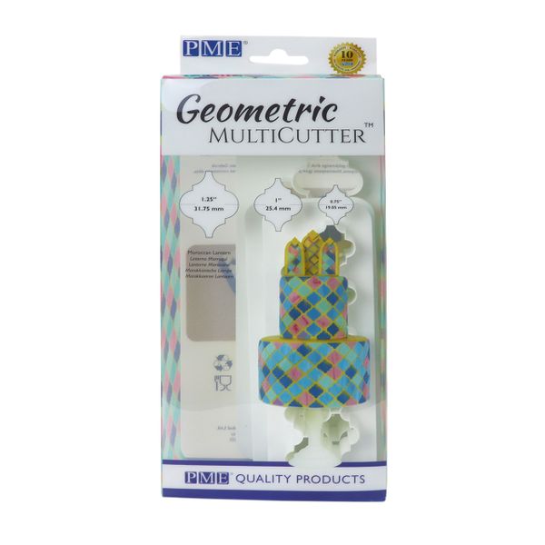 Geometric MultiCutter - Morrocan Lantern, Set of 3