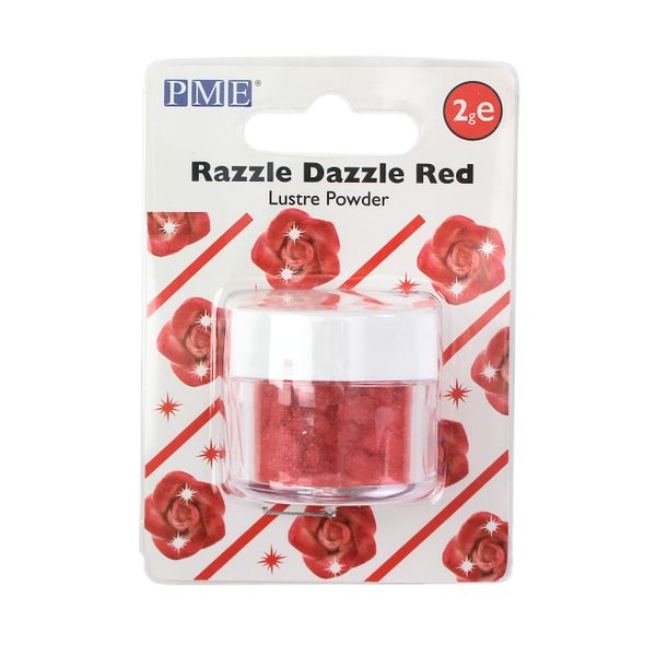 Carded Lustre Powder Colour - Razzle Dazzle Red