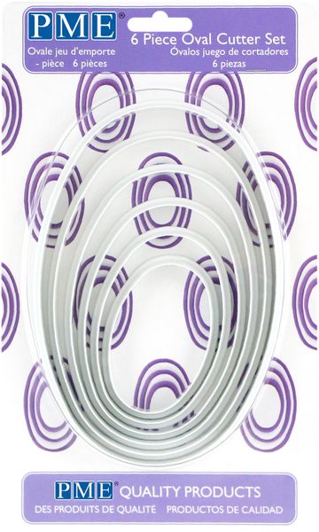 PME Oval Cutters Set of 6