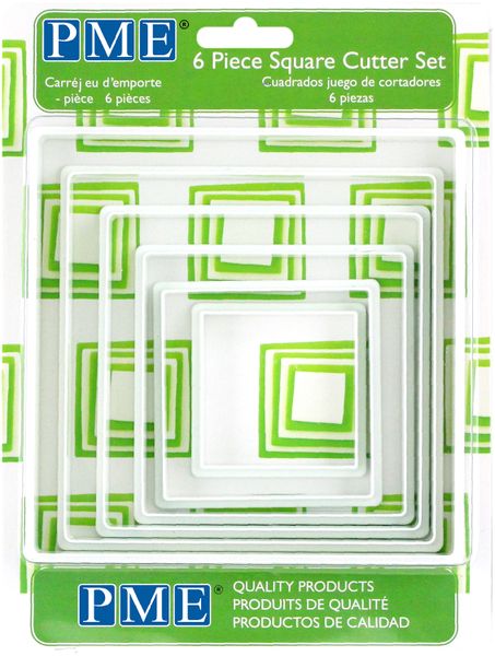 PME Square Cutters Set of 6