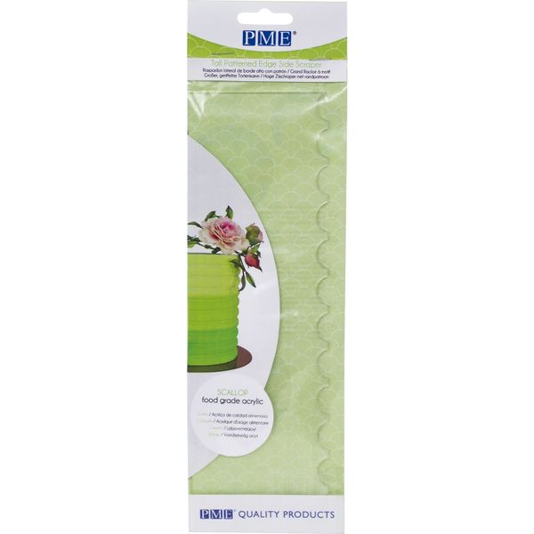 PME Tall Patterned Edge Side Scraper - Scallop