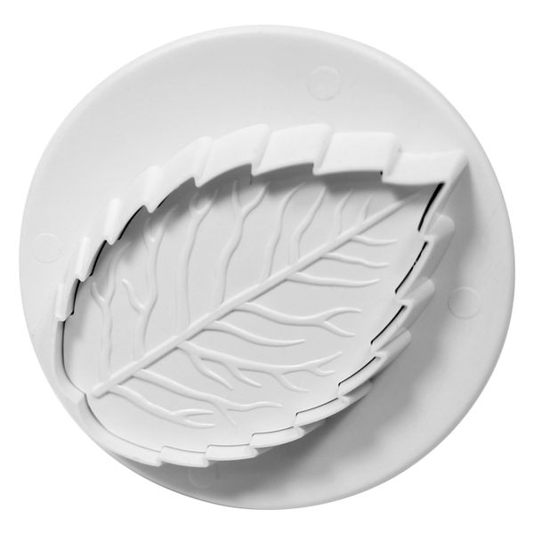 XXXL Veined Rose Leaf Plunger Cutter (55mm)