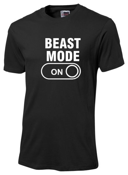 Beast Mode on White T-shirt