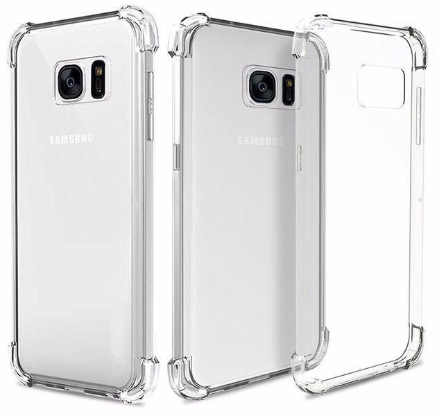 Shockproof Clear Bumper Cover Compatible with Samsung Galaxy S6 Edge