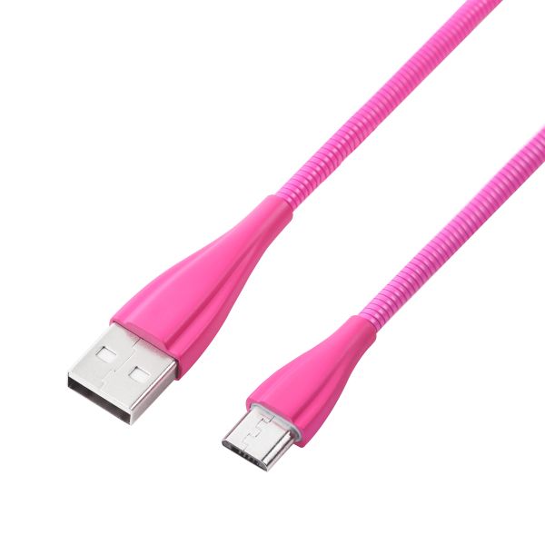 Volkano Fashion Series 1.8M Micro USB Cable - Lumo Pink