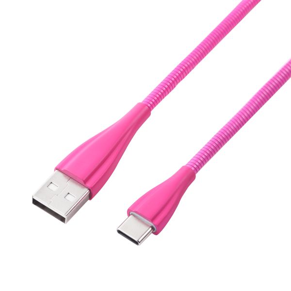 Volkano Fashion Series Type-C 1.8m Cable - Lumo Pink