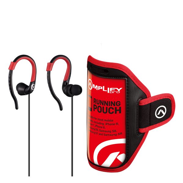 Amplify Sports Earphones with Running Pouch, Jogger Series