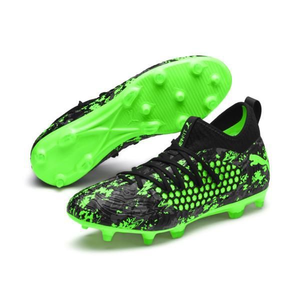 Puma Future 19.3 Netfit FG/AG Black Green - UK10
