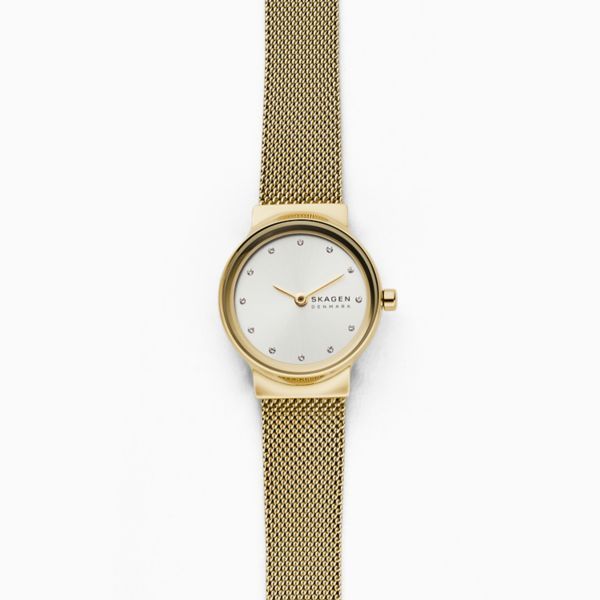 Skagen Freja Gold Stainless Steel Mesh Watch - SKW2717 | Buy Online in ...