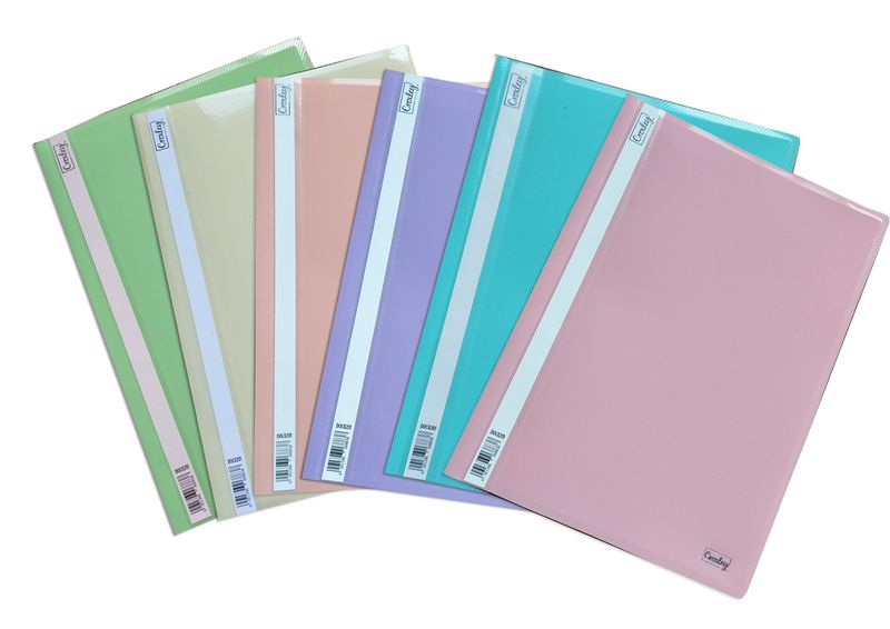 Croxley Polypropolene Presentation Folders assorted pack 12