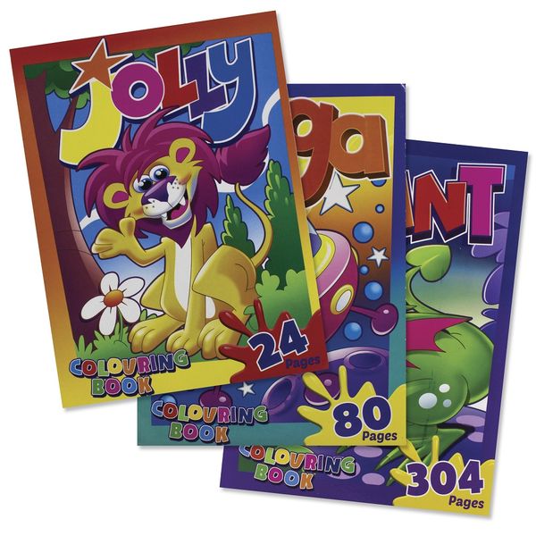 Treeline 24pg, 80pg, 304pg Colouring Books Bundle - 1 of Each