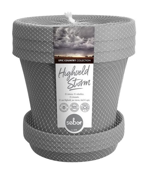 Sebor Epic Country 25cm Planter &amp; Saucer Set Pack of 3