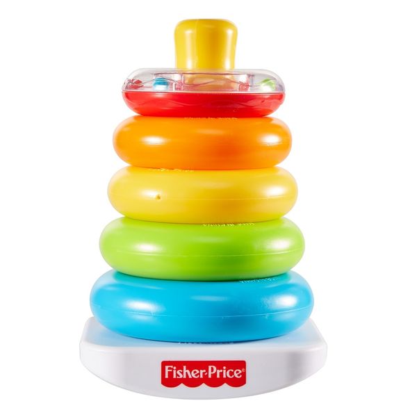 Fisher-Price Rock-A-Stack, Classic Roly-Poly Ring Stacking Toy
