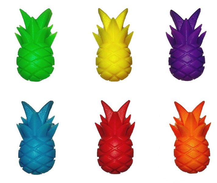 Vibrant Pineapple Glass Markers - Set of 6