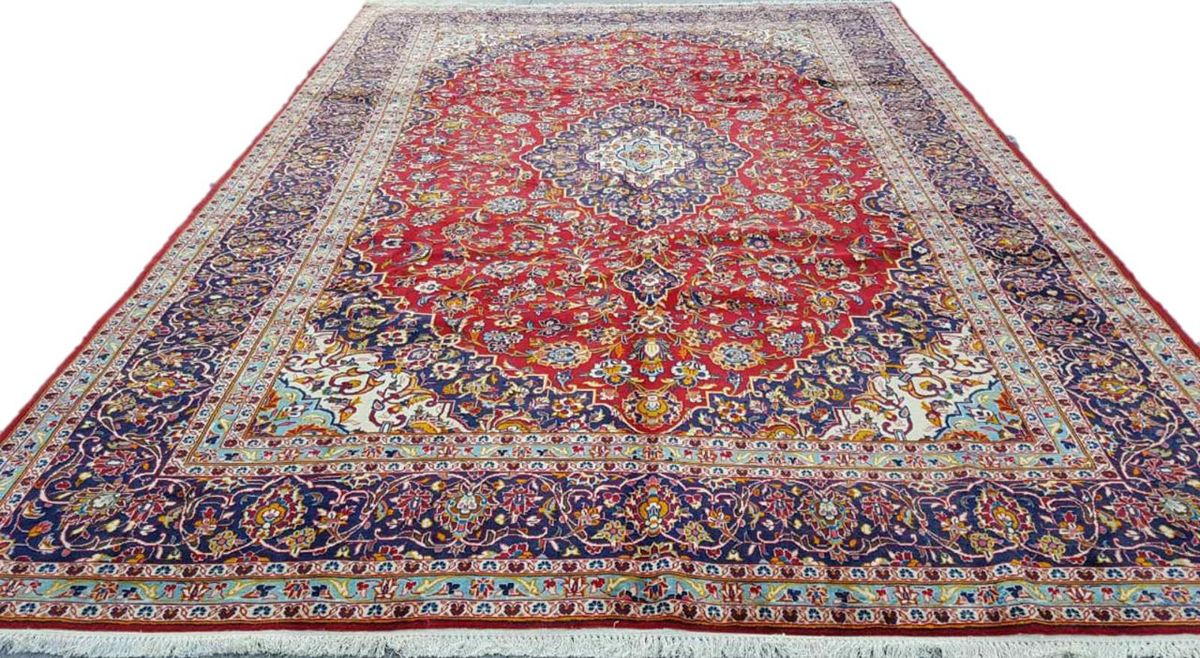 Authentic Persian Kashan Carpet 400cm x 300cm Traditional Design Shop Today. Get it Tomorrow