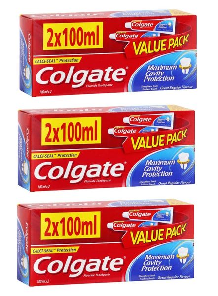 Colgate - Maximum Cavity Protection Toothpaste Value Pack (6 x 100ml)
