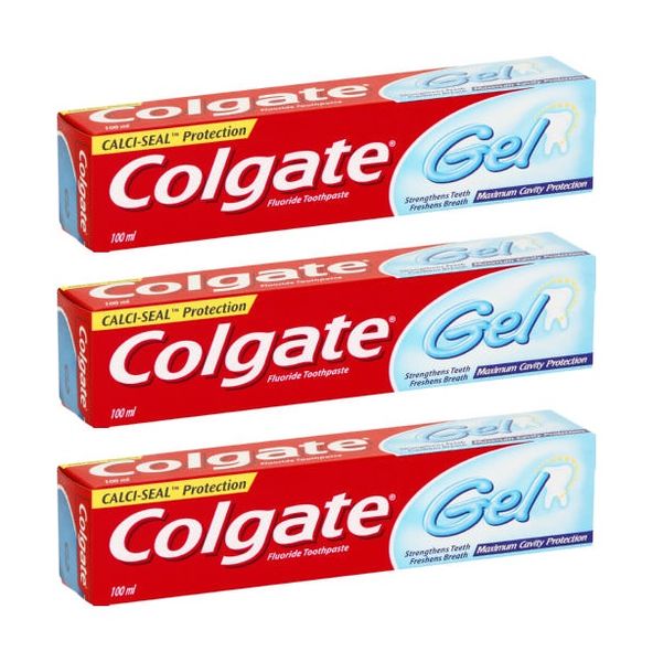 Colgate - Gel Flouride Toothpaste - Regular (3 x 100ml)
