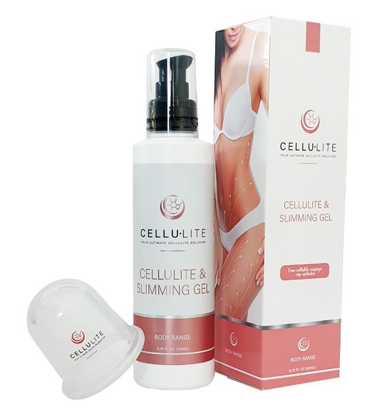 Cellu Lite Cellulite and Slimming Gel 200ml with Massage Cup