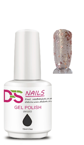 DFS Gel Nailpolish Diamond Pink Glitter - (Soak Off)