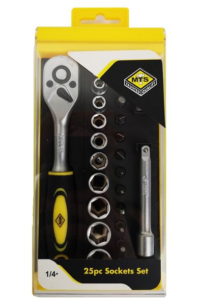 MTS - Socket Set 1/4" Drive - 25 Piece