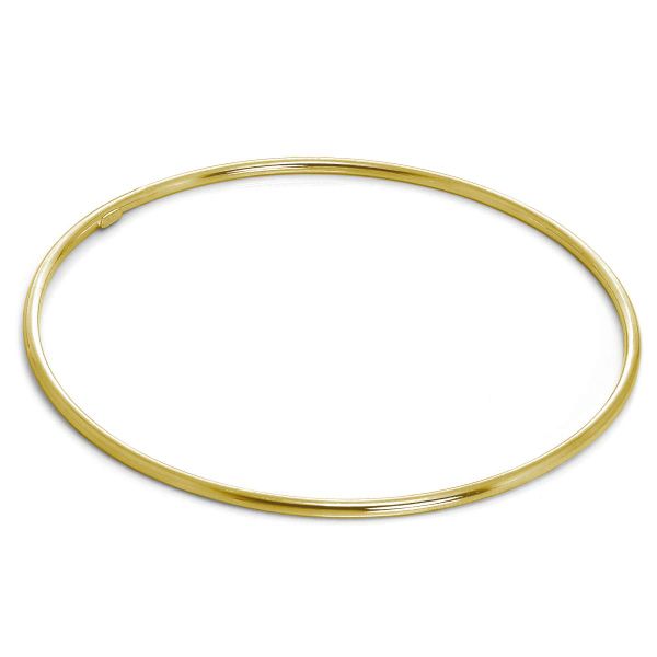 Gold Plated Sterling Silver Stacking Bangle