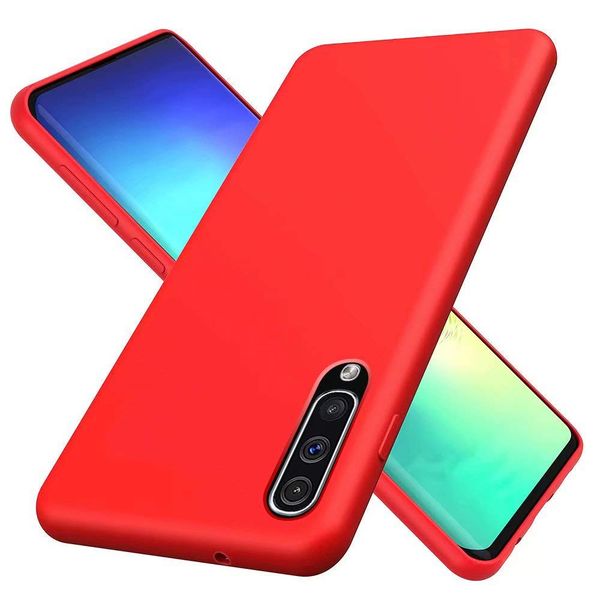 CellTime Galaxy A70 Silicone Shock Resistant Cover - Red