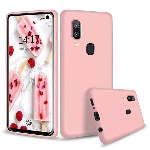 CellTime Galaxy A20 Silicone Shock Resistant Cover - Red