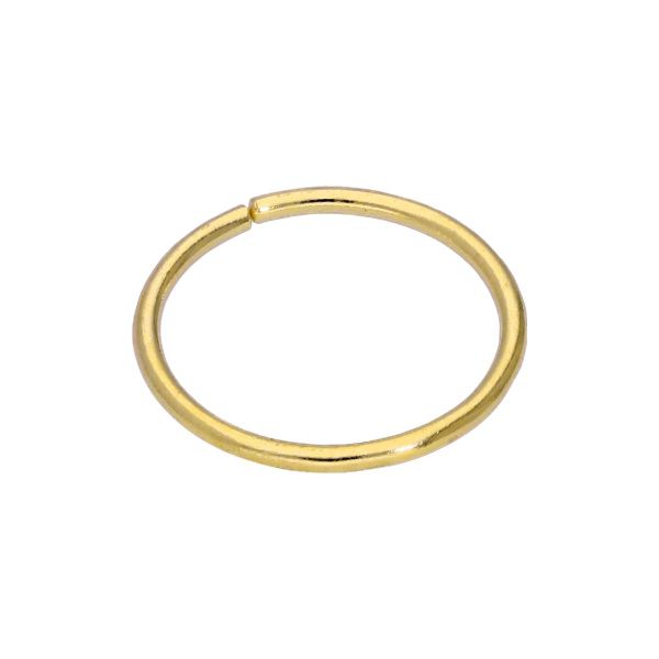 9ct Yellow Gold Plain 22Ga 6mm Nose Ring