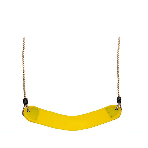 Outdoor Single Seat Rubber Swing - Yellow