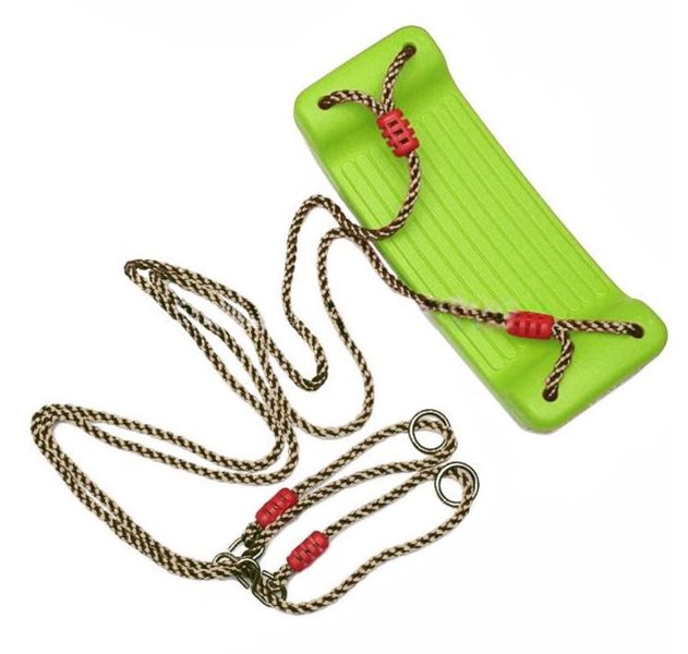 Plastic Swing Rope Seat for Kids - Green