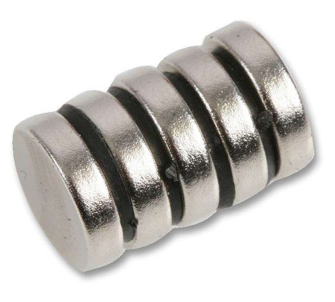 Duratool, Magnets, Button, Rare Earth, 12mm x 3mm, Pack of 6, D01767