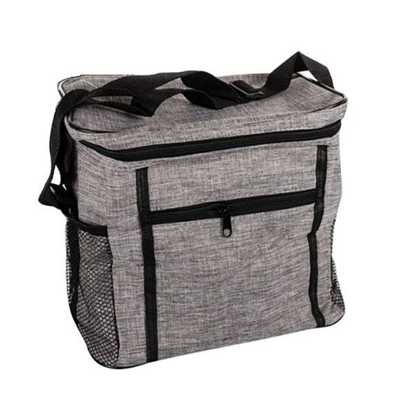 Nylon Cooler Bag With Pocket (27 x 18 x 23cm)