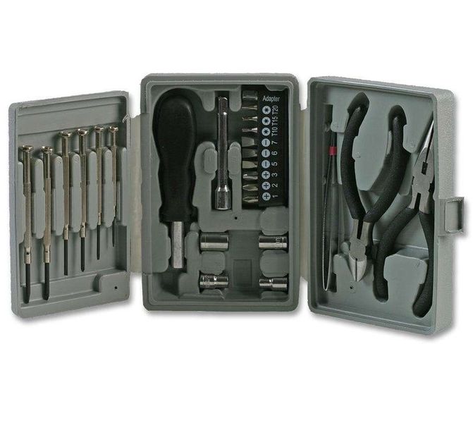 Duratool: Mini Tool Kit - 26 Pieces - Bits - Sockets - Plier - Cutter - D00197