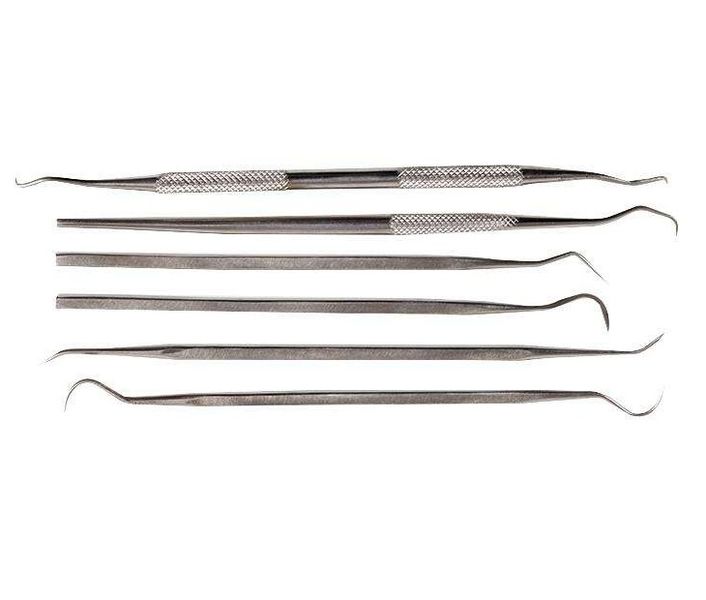 Duratool: Scriber Set - Dual Ended - Stainless Steel - Assorted - 6 Pcs - D02346