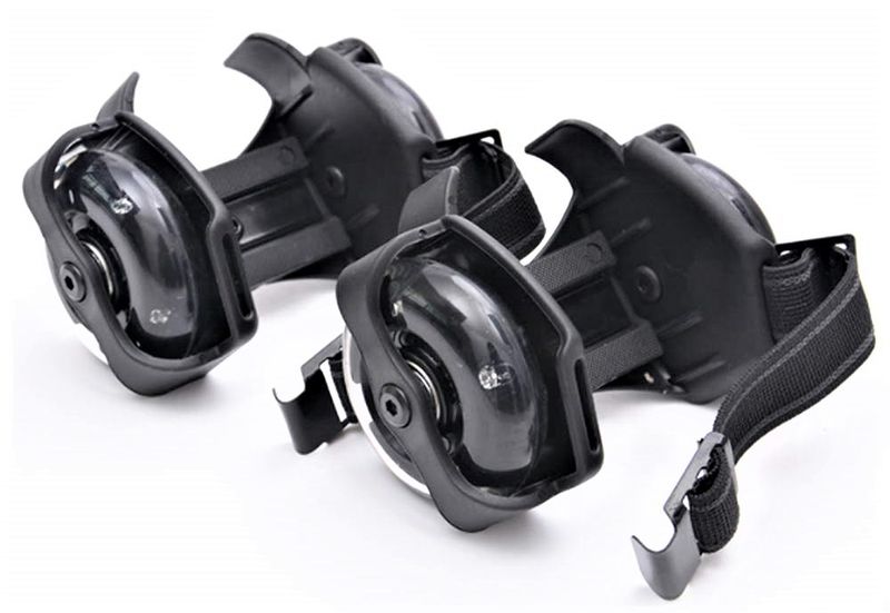 The LED Light Up Store - Clip on Heelie Wheelies - Black