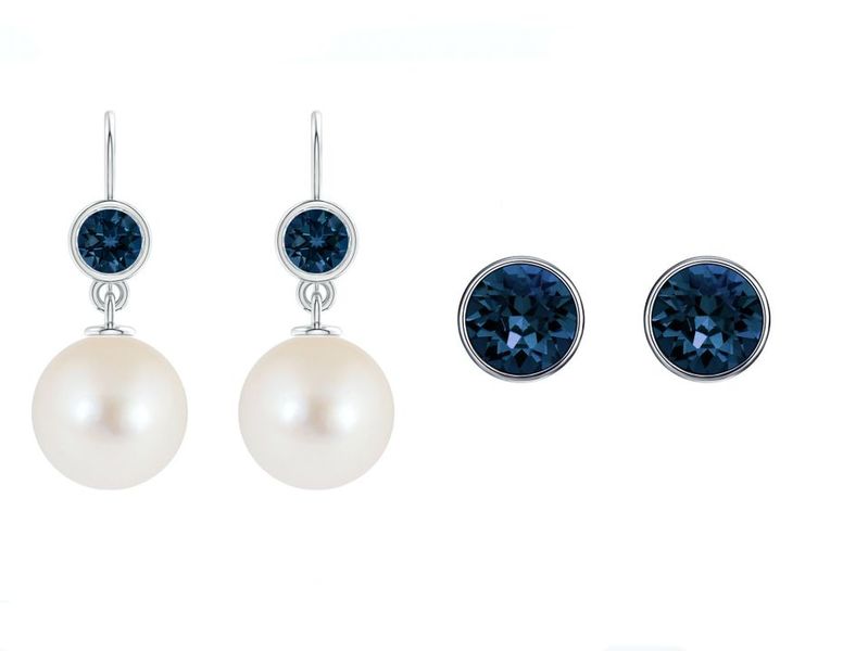 Civetta Spark 925 silver hoop &amp; Chene Studs- Montana