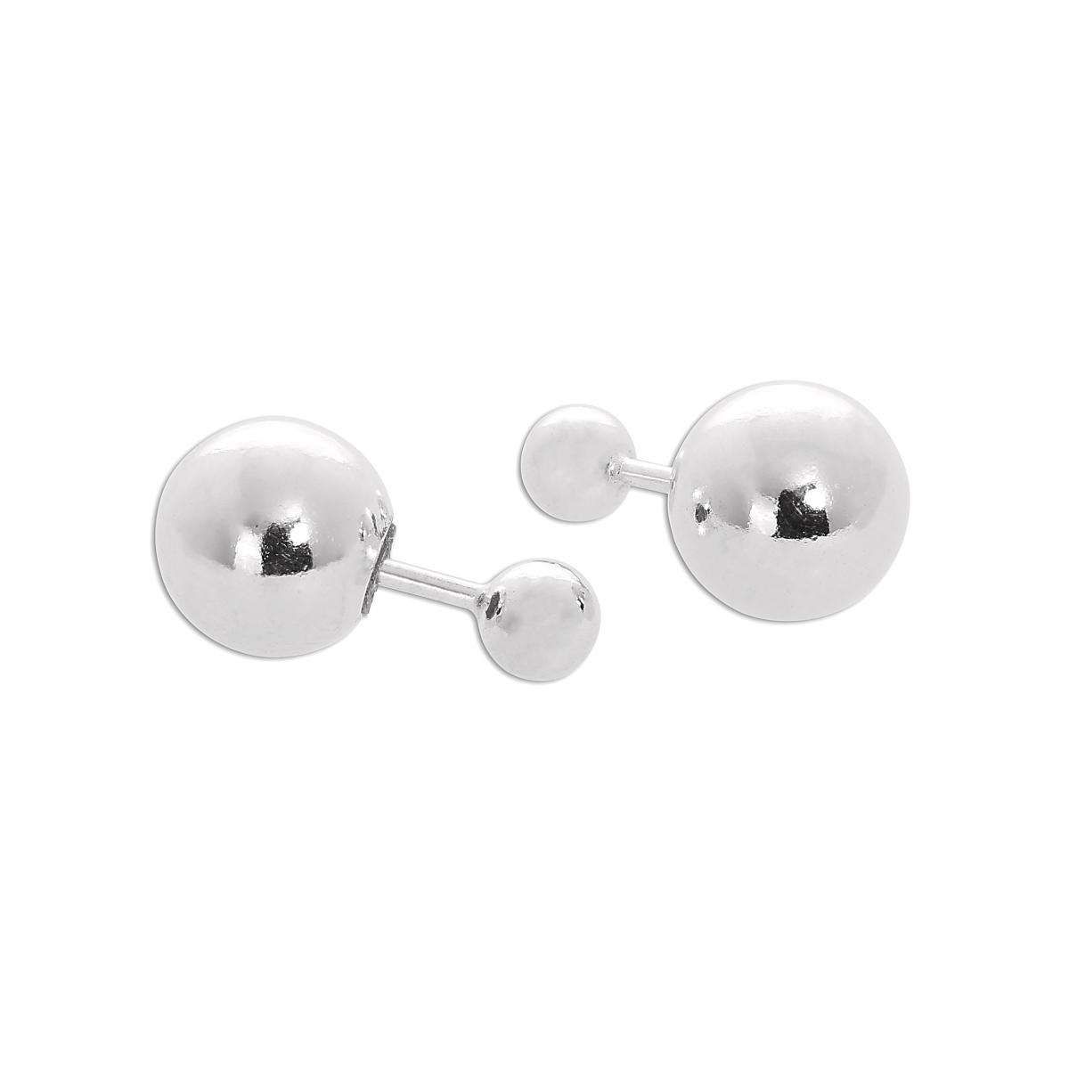 double sided ball earrings