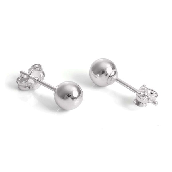 925 Sterling Silver Capped 5mm Ball Stud Earrings