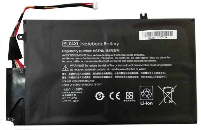 Battery for HP Sleekbook, Envy 4-1000, Envy 4-1001tx ( EL04XL,HSTNN-IB3R )