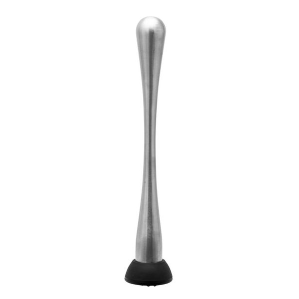 Bar Butler Muddler S/Steel With Black Netted Head (210mm)