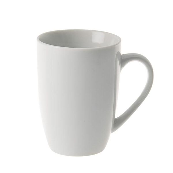 Bulk Pack x 12 Whiteware Barrel Shape Mug 350ml - White