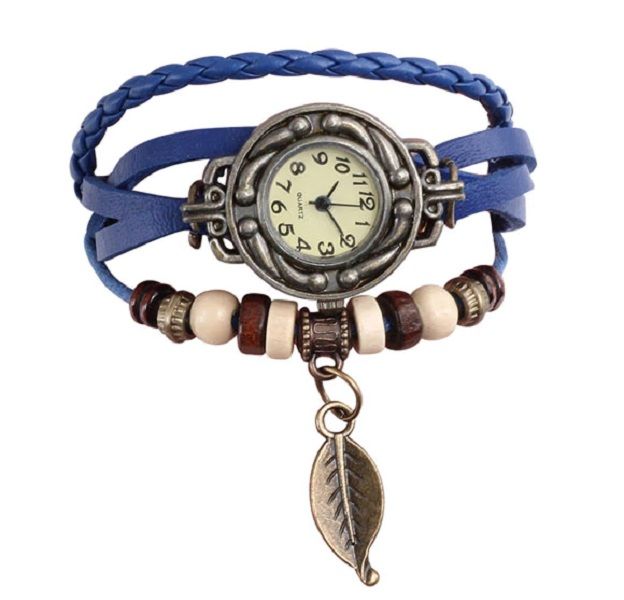 Fairy Leaf Bracelet Watch Blue image