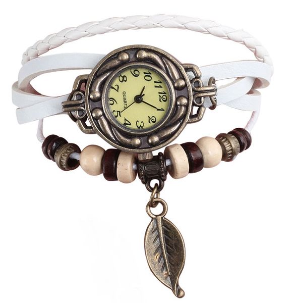 Fairy Leaf Bracelet Watch White image