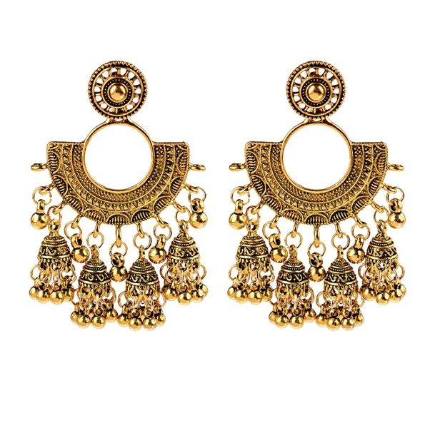 Aalia Jhumka earrings in Gold