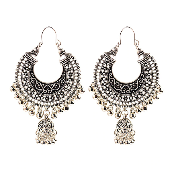 Isha Jhumka earrings in Silver