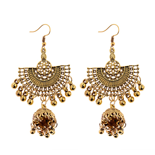 Mishka Jhumka earrings in Gold