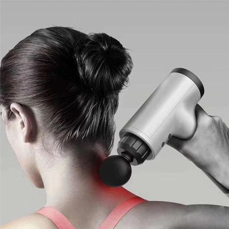 Massage Gun with 4 Changeable Heads - Blue | Buy Online in South Africa |  takealot.com