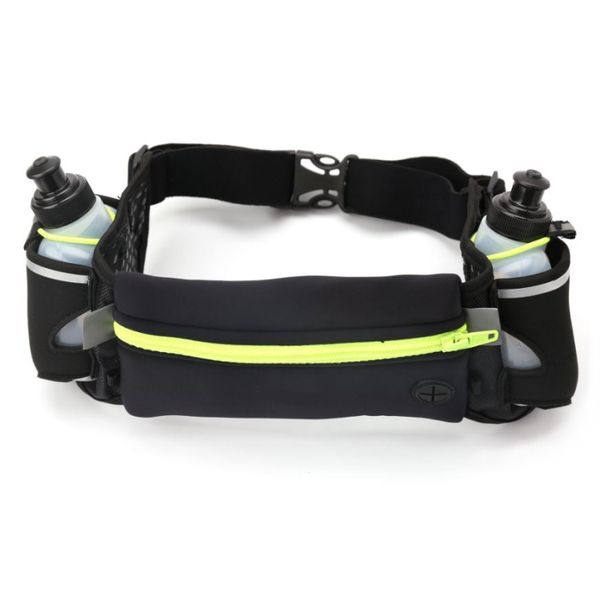 Adjustable Hydration Running Water Bottle Belt with Waist Pack For Phone
