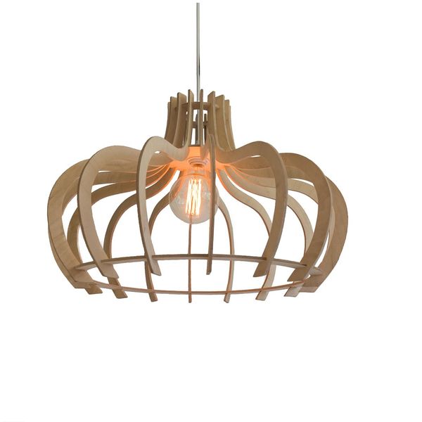 Taillifer-Crown 71-Pendant light- Birch Plywood-Pure